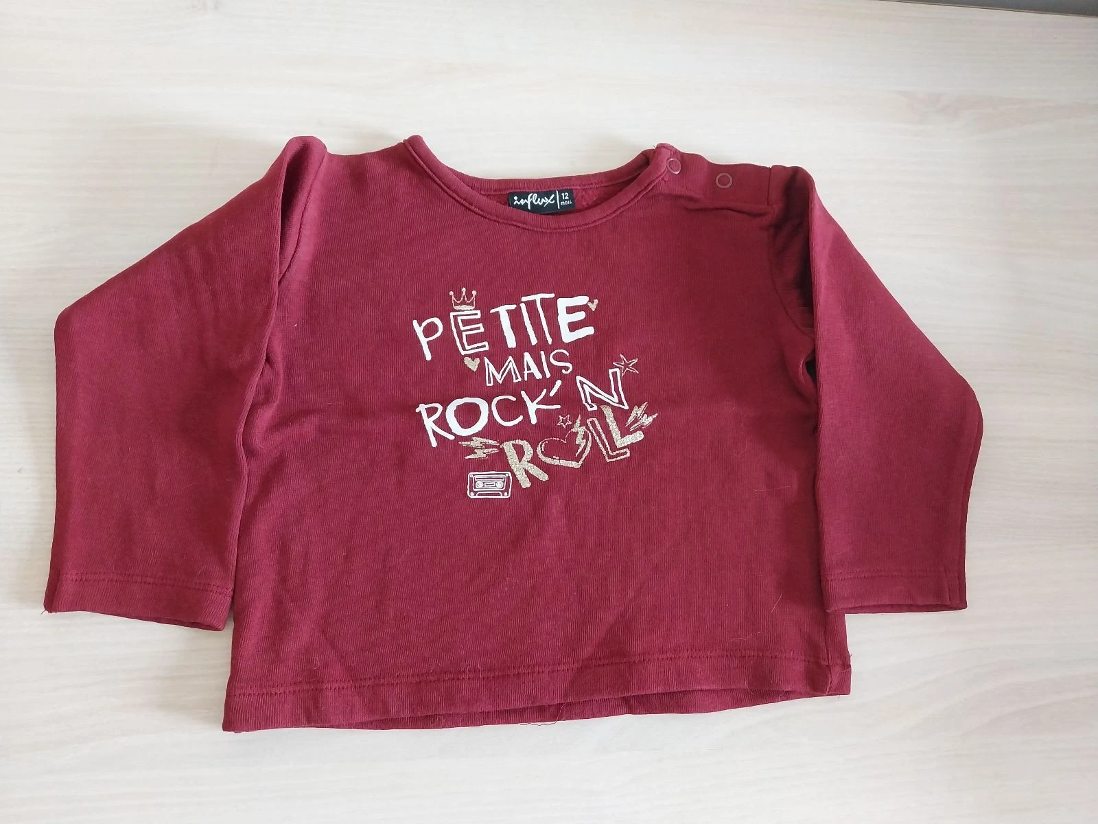 Burgundy Influx girl sweater 12 months – photo 2